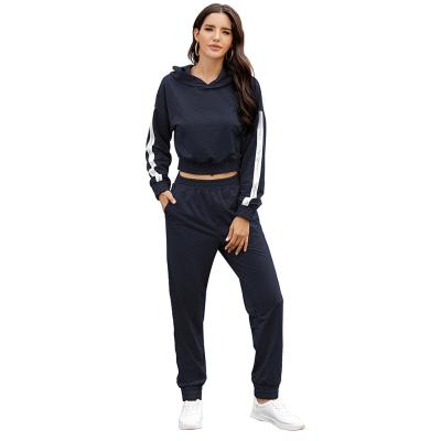 China Newest Wholesale Custom Logo Women Breathable Private Label Sports Breathable Hoodie Set For Gym for sale