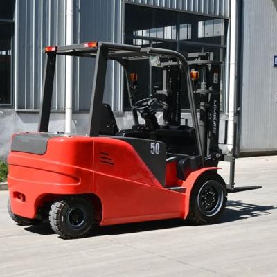 China Hotels 5ton 50000kg AC 4 Wheel Balance Electric Forklift for sale