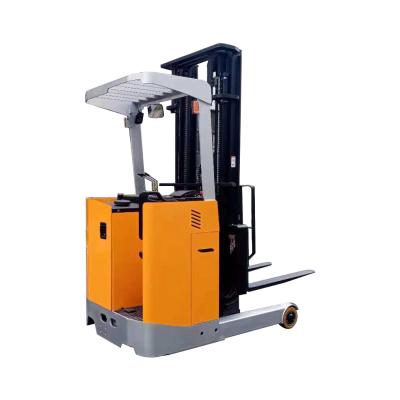 China WELIFT Hotels Triple Mast 6m Lifting Height 1.5ton 1500kg 3300lbs Stand-on Reach Truck Electric Forklift Electric Lifter Good Price for sale