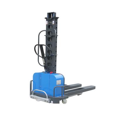 China Loading Or Unloading Goods On Lifting Vehicles WELIFTRICH 500kg 700kg 1000kg 0.5ton 0.7ton 1ton Height 1.3m Pallet Truck Semi Electric Portable Good Quality For Use for sale