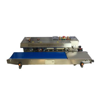 China Automatic Horizontal Continuous Gas Nitrogen Gas Aluminum Plastic Bag Heat Rinse Sealer Solid Ink Sealer for sale