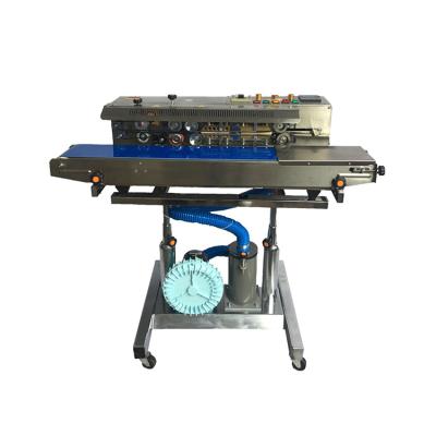 China Food Brother SF150G Semi Automatic Flush Plastic Aluminum Air Gas Foli Bag Film Heat Sealing Machine for sale