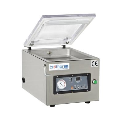 China VM400 TE Semi Automatic Single Chamber Gas Nitrogen Seafood Meat Rice Food Vacuum Sealing Rinser Machine for sale