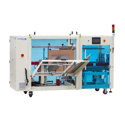 China Brother CES4035N Food Automatic Bottom Flaps Fold Out Tape Sealer Paper Case Carton Box Erector for sale