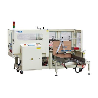 China CES4035M Food Brother Automatic Medium Speed ​​Bottom Tape Sealer Case Carton Box Erector Machine for sale