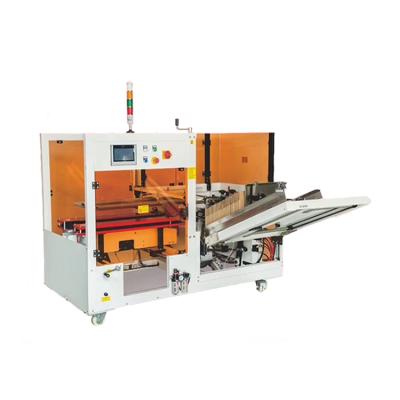 China Food Brother Automatic Adhesive Tape Small Bottom Sealer Carton Box Erector for sale