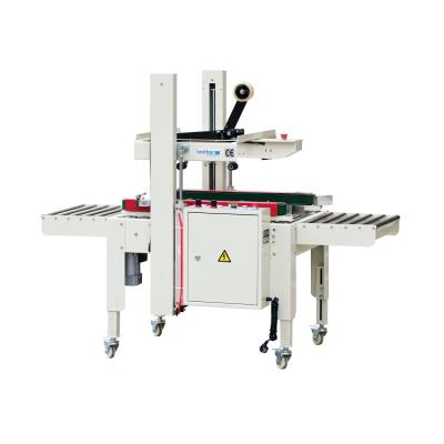 China Food Brother AS823A Carton Case Pneumatic Automatic Adhesive Box Forming Tapering Sealer Sealer Machine for sale