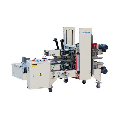 China Automatic Food Brother AS723 Carton Case Box Corner Sealer Band Tapeseal Sealing Machine for sale