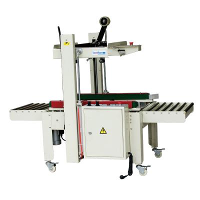 China Automatic Food Adjust Size Pneumatic Adhesive Tape Box Crate Carton Sealer for sale