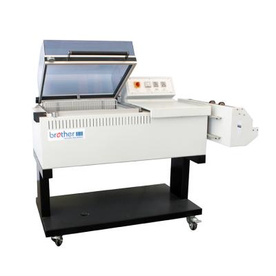 China FM5540 Semi Automatic Manual Food Film Carton Case POF Bottle Heat L Sealer 2 in 1 Shrink Wrap Packaging Machine for sale