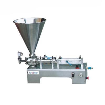 China Food Brother DGF Semi-automatic Single Double Heads Bottle Can Pedal Small Manual Power Liquid And Cream Filling Machine for sale