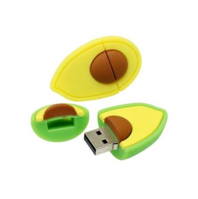 China Storage USB Disk Cartoon Avocado USB Reader 2.0 1GB 2GB 4GB 8GB PVC Pen Drive 3.0 Pear Fruit 64gb 32gb 16gb Flash Memory Stick for sale