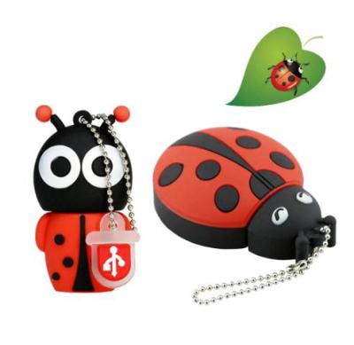 China PVC Pen Drive 3.0 64gb 32gb 16gb USB Flash Drive 2.0 1GB 2GB 4GB 8GB Flash Storage USB Disk Cute Ladybug USB Memory Stick for sale