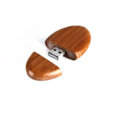 China Free Customized Flash Wood 4gb 8gb 16gb 32gb Pen Drives For Wedding Gift Wooden Drive Oval Logo USB Disk Storage USB for sale