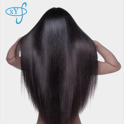 China Silky Straight Natural Wave XYS Hair Extensions, Cheap Cuticle Aligned Virgin Hair Seller, Super Double Drawn Bone Straight Hair Extensions Weft for sale