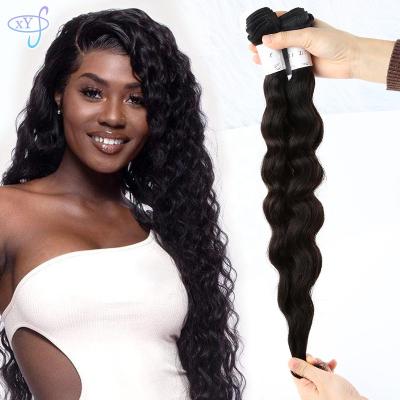 China Raw Brazilian Loose Wave Virgin Hair XYS Wave Weave Bundles,Nice Double Drawn Extension Superb High Quality Hair Wholesale for sale