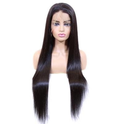 China Human Hair 13*4 HD Human Hair Wave Wigs Silky Straight Unprocessed Lace Front Brazilian Transparent Lace Front Wigs for sale