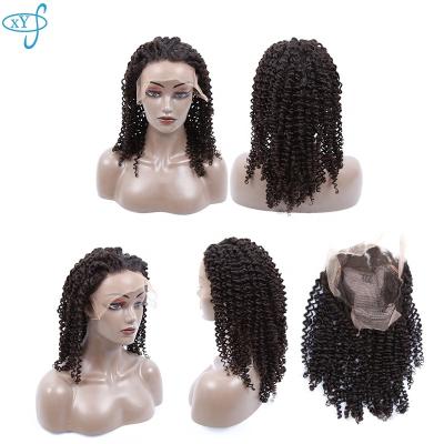 China New Deep Curly Density Lace Wigs Transparent Hair, Indian Micro Braiding Wigs, Can Be Dye Wigs Hair Lace Front Red for sale