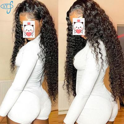 China Italian Wave 180% Density HD 200% Lace Front Human Hair Wigs, Thin Skin Perimeter Lace Wigs, Free Shipping Sale Virgin Hair Wigs for sale