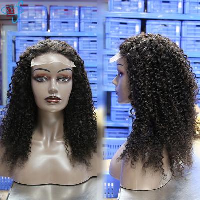 China Long Wave Deep Curly Deep Curly Crochet Headband Braided Wigs For Non Afro 18 Lace Wigs Full Lace Brazilian Pixie Wig 20 22inch for sale