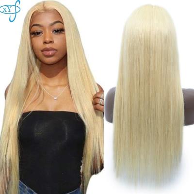 China Free Shipping Hd Blonde 613 Virgin Hair Wig Silky Straight Wave Wig,Wholesale 40 Inch 613 Hair Raw Lace Front Wig For Black Woman for sale