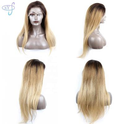 China Transparent Body Wave Bone Straight Hair Lace Wig ,Highlight Brown Mix 13*4 Lace Front Colored Wigs For Black Woman for sale