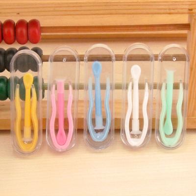 China Cartoon 1 Color Contact Lens Case Box Set Tweezers And Suction Stick For Eyes Care Tool Contact Lenses Inserter Tools Contacts the box for sale