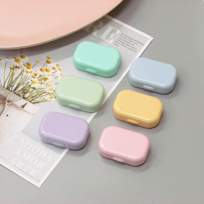 China Mini Glasses Case Contact Lens Fashion Candy Box Color Portable Lens Case Girl Cute Simplicity Holder Box for sale