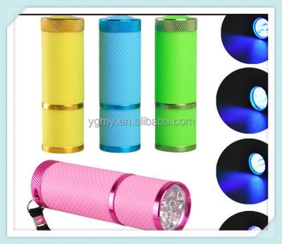 China Portable Mini Plastic LED Flashlight 1 Pcs Nail Dryer UV Lamp For Quick Nail Gel Dryer Cure 4 Colors Choose Nail Gel Cure Manicure Tool for sale