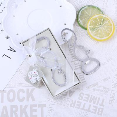 China Stainless Steel Love Forever Bottle Opener Wedding Favors & Gifts Wedding Favors For Guests Wedding Souvenirs Party Supplies for sale