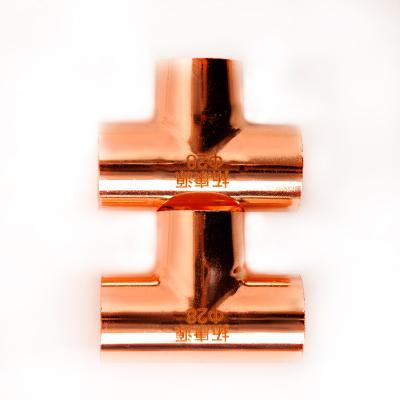 China High quality copper rv pipe tee for air conditioner for sale