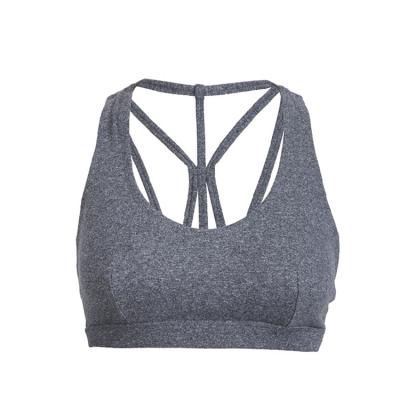 China Mix QUICK DRY gray women sports bra top designer sports bra plus size sports bra for sale