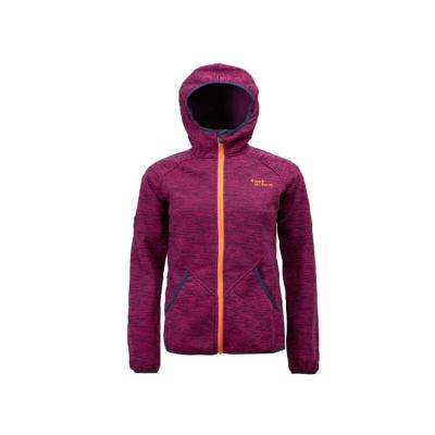 China Windproof 100% Polyester Coarse Needle Knit Wear Woman Fleece Jacket Outdoor Jacket for sale