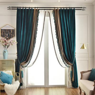 China Factory Direct High Quality Blackout Custom Solid Drapes High Thick Fabric Velvet Shading Curtain for sale