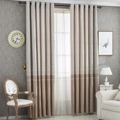 China Modern Blackout Patchwork Patterns Sunrise Sunset Blackout Curtains Bedroom Window Ready Made Canvas Decoration for sale