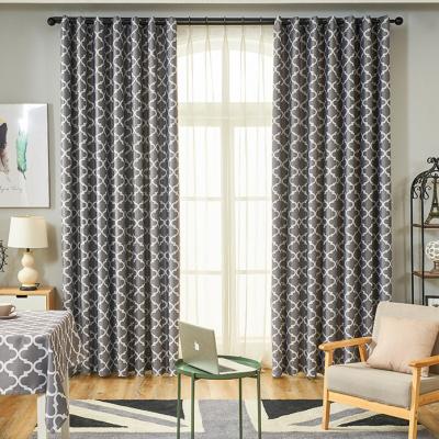 China Modern Geometric Amazon Blackout Printing Blackout Hotel Room Window Curtains Design And Drape for sale