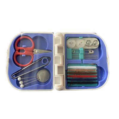 China New Design PP+PET Combination Set Portable Mini Travel Needle Pin Scissors Sewing Kit For Adults for sale