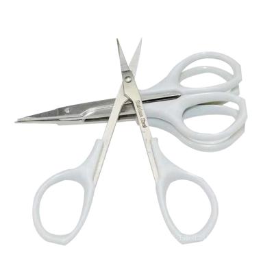 China Cloth /Sewing Scissors Hot-selling Products Sharp White Pointed Diy Daily Household Cloth Cutting Thread Cut Scissors for sale