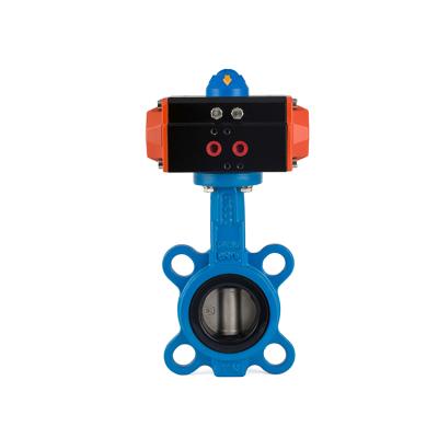 China The General Kepler 2 Inch Wafer Hook Pneumatic Actuator Pneumatic Butterfly Valve For Water Oil Steam for sale