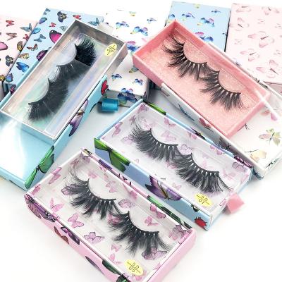 China Wholesale Mink Eyelashes Own Brand 5d Mink Lashes Thick Custom Seller 25mm Mink Lashes With Custom Packing for sale