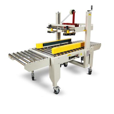 China Semi Automatic Food Belt Carton Sealer Box Case Sealer Taping Sealing Machine for sale