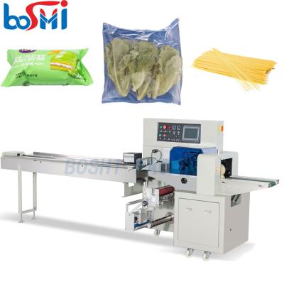 Chine Automatic noodle bread biscuit packing machine vegetable ice pop food package machine à vendre