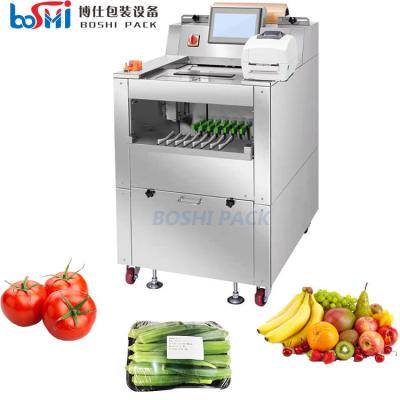 Cina Pipa kumquat Coconut Sweet Corner Fruit And Vegetable Cling Film Packaging Machine in vendita