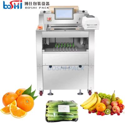 China Package machine for fruit packaging foods machine stretch film strawberry meal cling wrap packing machine zu verkaufen