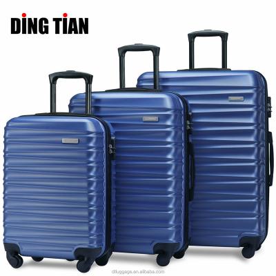 China Daily Trolley Bag ABS Hardshell Luggage Suitcase Factory Price Customize High Quality Unisex Travel Business 210D Lining 20