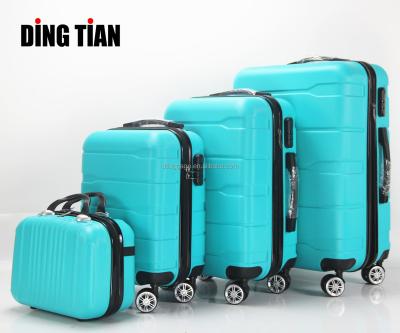 China Daily Customize Your Own Bag Carry On Luggage Set ABS Trolley Travel Bag Portable 4 Piece Suitcase Bag And Cases for sale