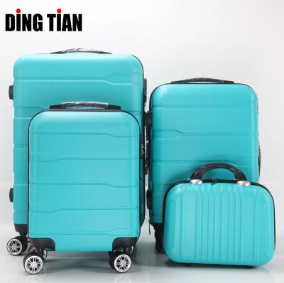 China Daily Travel Luggage Bag 5 Pieces Logo Case Factory Suitcase Set Luggage Trolley Bag Customized Hard Unisex ABS Material Colorful Business for sale