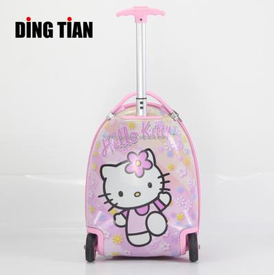 China Factory Supply Daily 16/17 Inch Cartoon Travel School Kids Bags Trolley Rolling Wheels Luggage Suitcase China For Kids Aluminum for sale