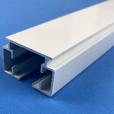 China Custom-made modern curtain track Shangfei curtain opening and closing accessories mute aluminum alloy electrophoresis thickened e for sale