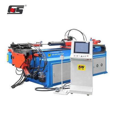 China Building Material Shops SB-65CNCTSR Hydraulic Stainless Steel Aluminum Rectangular Tube Pipe Bending Machine for sale